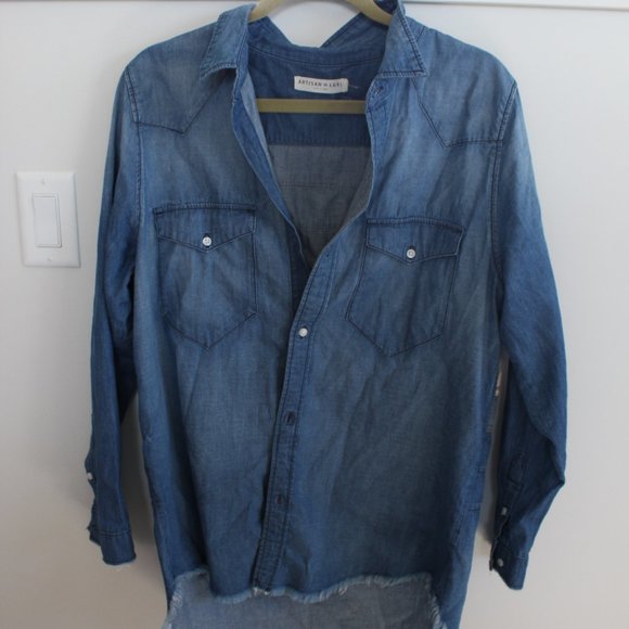 Denim Button Up - Picture 1 of 3